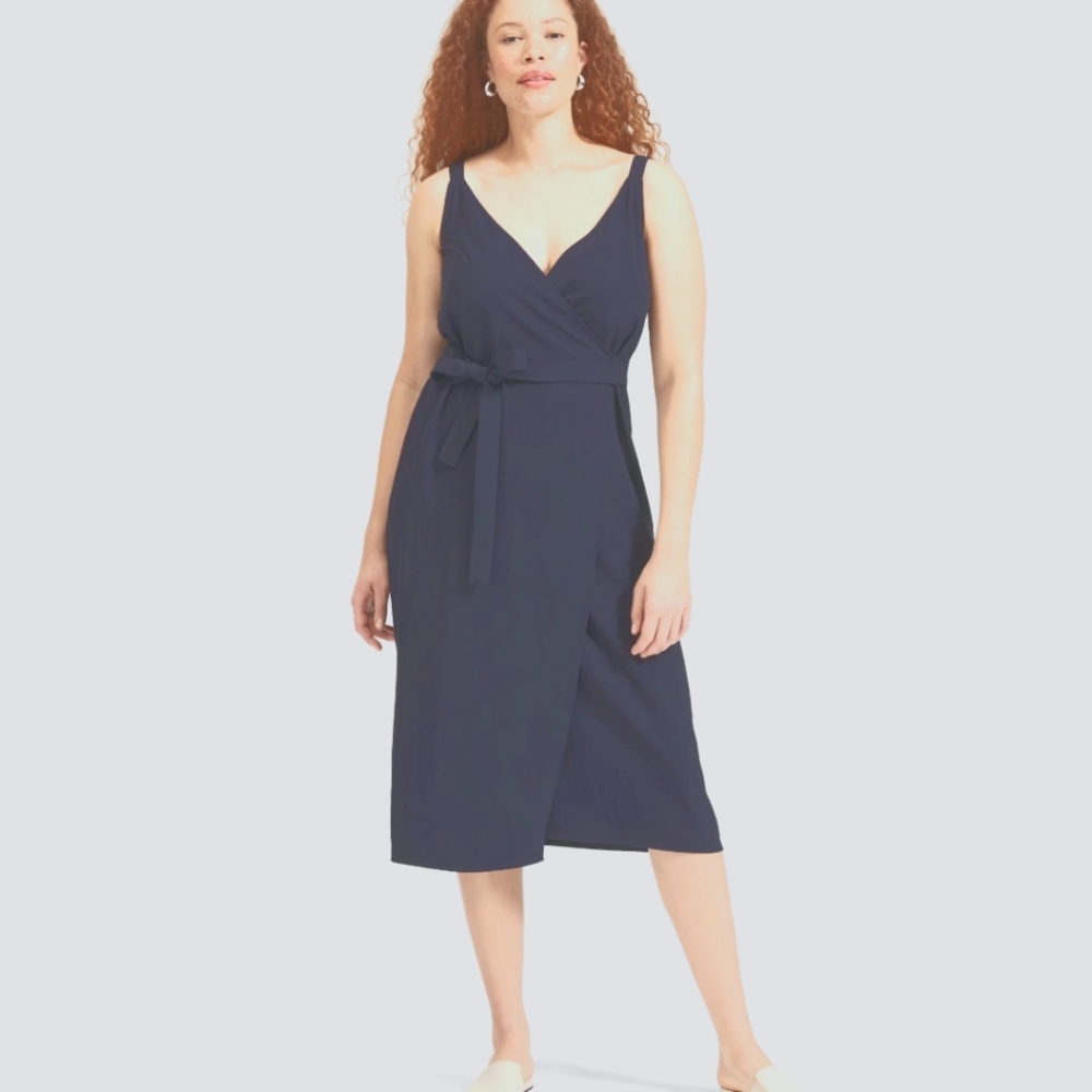 EVERLANE The Japanese GoWeave Wrap Tank Dress